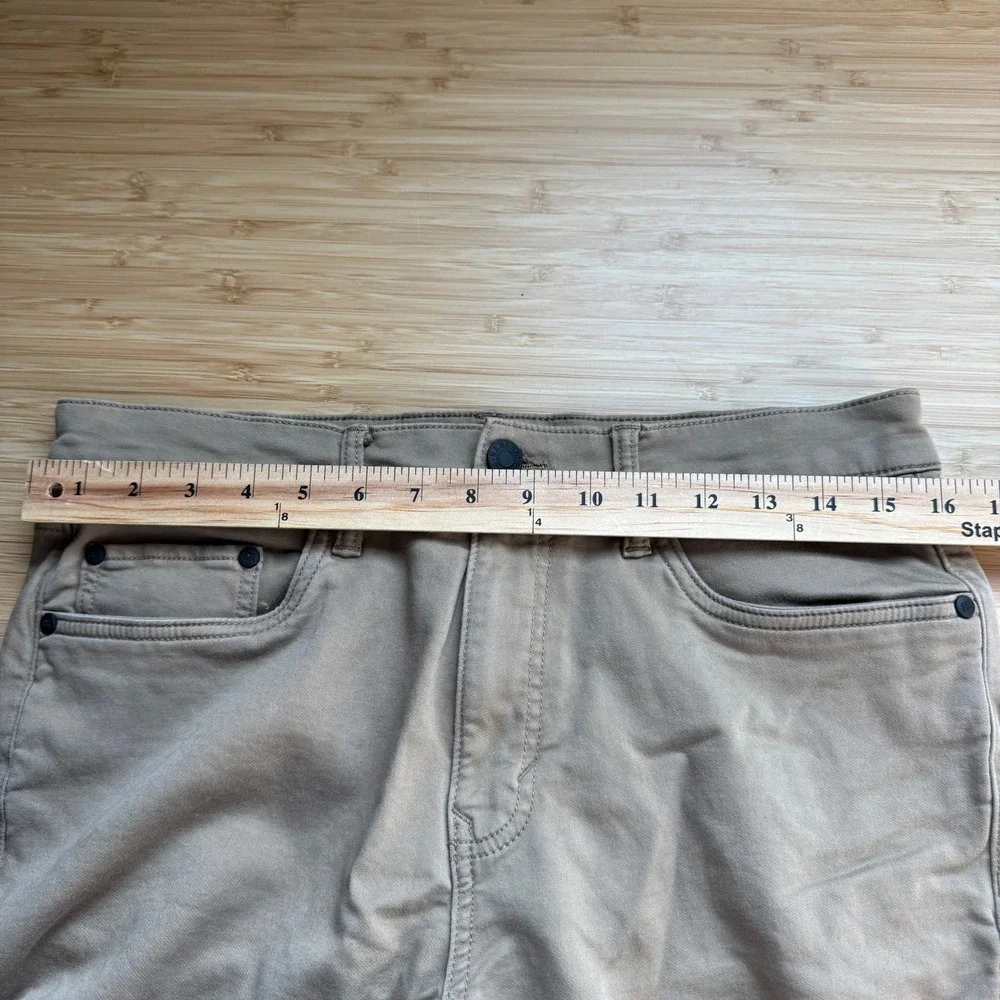 Banana‎ Republic Mens 32x32 Khaki Brown 5-Pocket Chino Traveler Pants 1620338